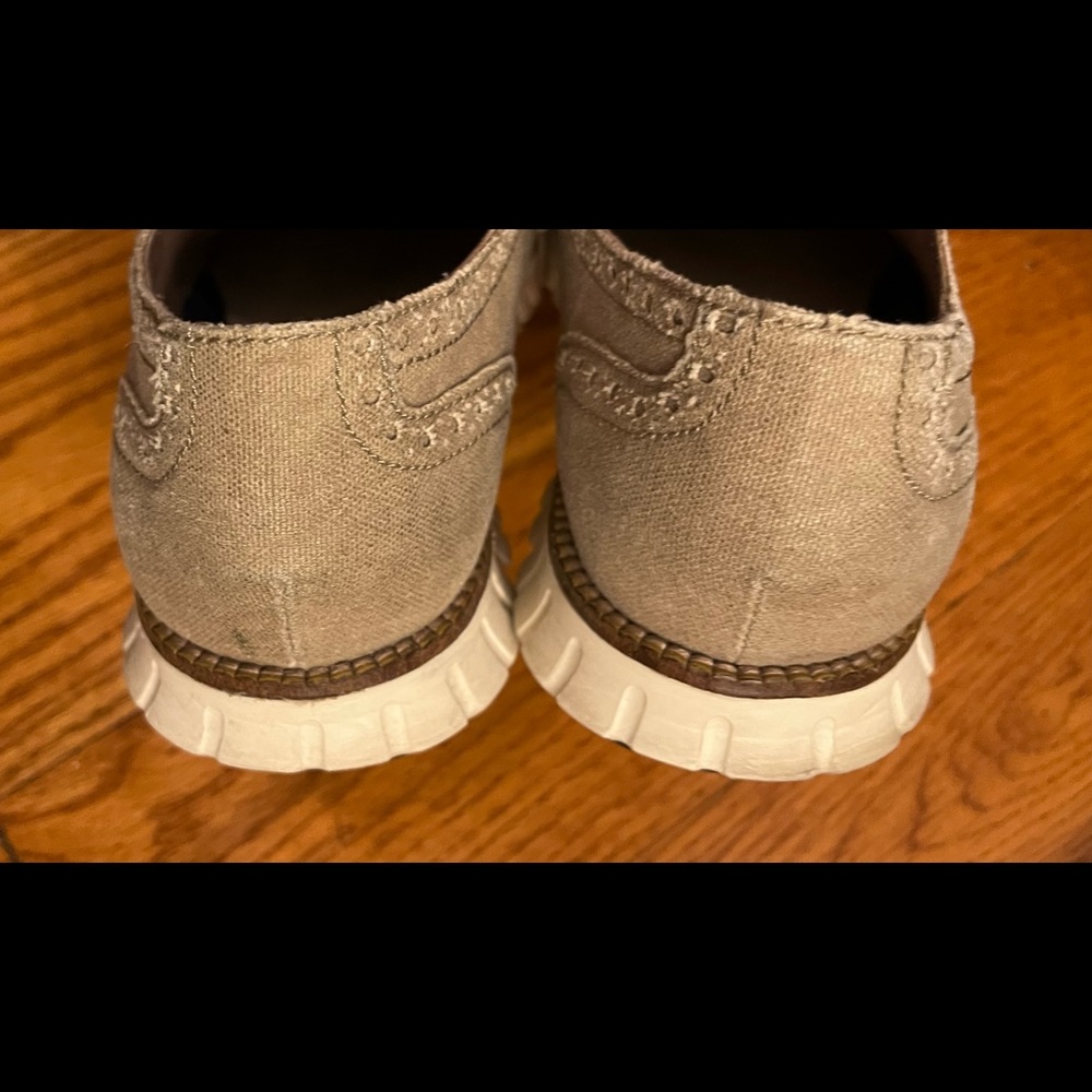 Cole Haan Canvas Wingtip, Tan - Picture 4 of 5